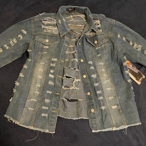 Brand new Jean jacket, never worn tags still on.